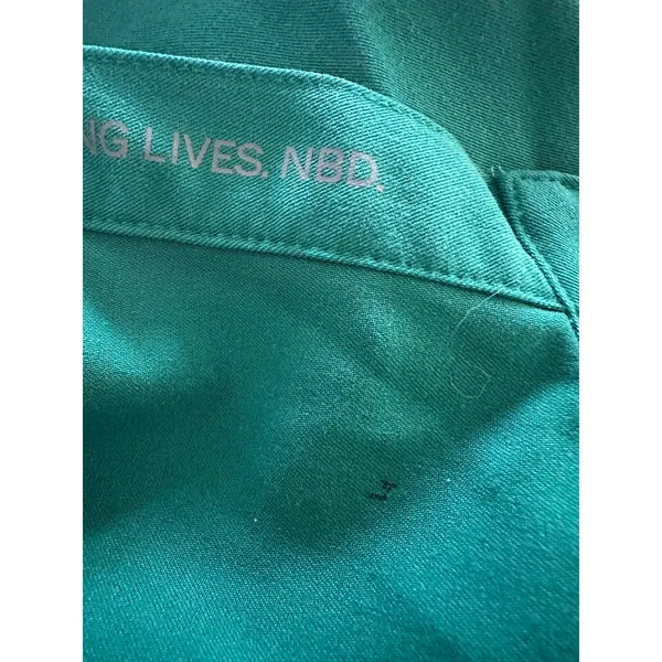 FIGS Women's Rafaela Oversized Scrub Top green size large - Image 11