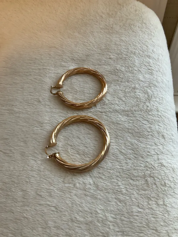 Gold plated 3” Hoops - Image 4