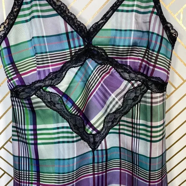 Zara Check Plaid Lace-Trimmed‎ Camisole Top - Image 5