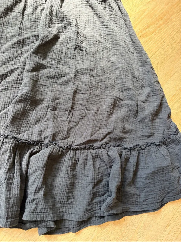 Quince 100% Organic Cotton Gauze Smocked Maxi Skirt Medium - Image 2