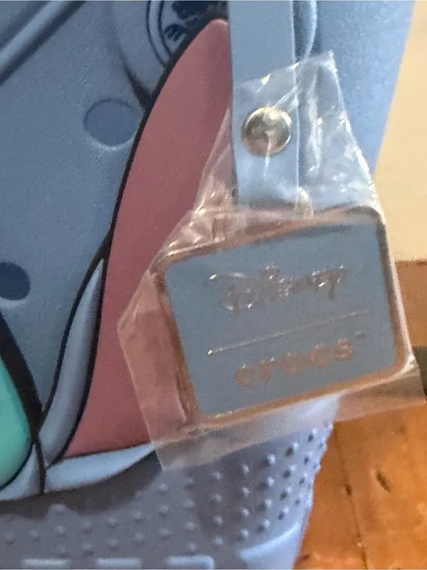 NWT CROCS Light Blue Stitch Small Tote Bag with Pink Ear Accents - Image 4