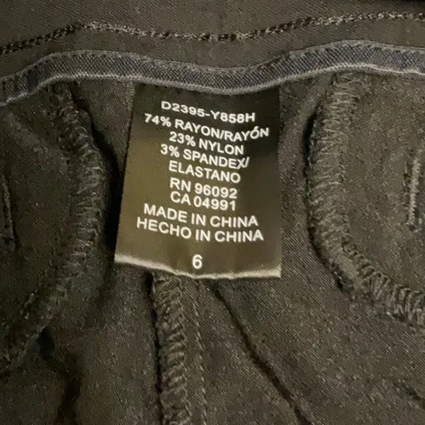 Black Straight Leg Formal Pants - Image 3