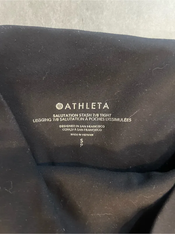 Athleta Salutation Stash High Rise 7/8 Legging — Black - Image 4