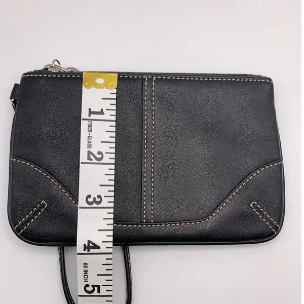y2k COACH Leatherware Black Wristlet - Image 9