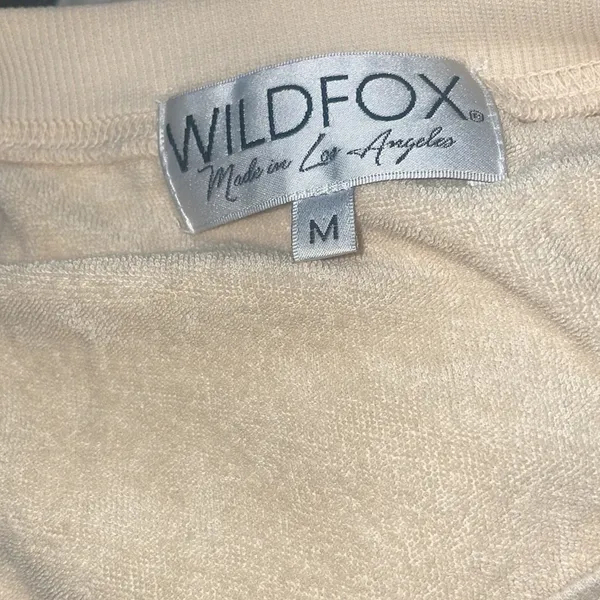 🦊💋 WildFox Tan Take Care Crewneck Sweatshirt EUC - Image 2