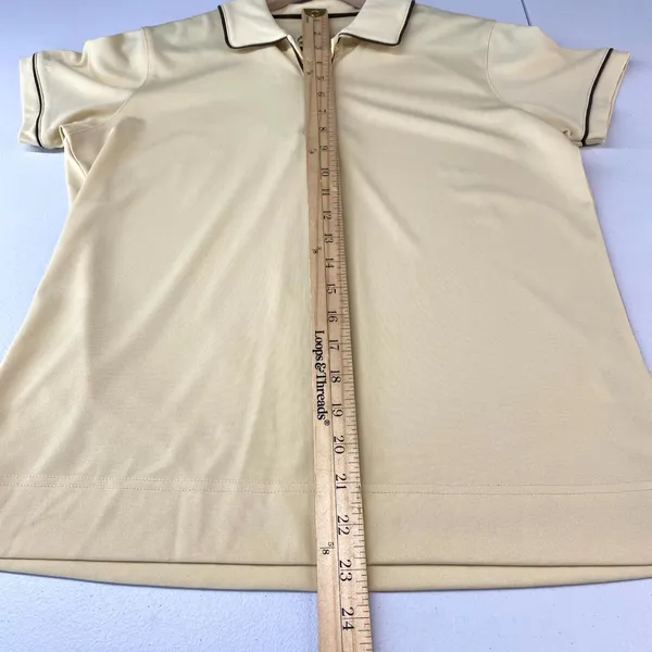 Tehama Green Polo Shirt Womens M Yellow Performance Everyday Wear‎ Golf Tennis - Image 8