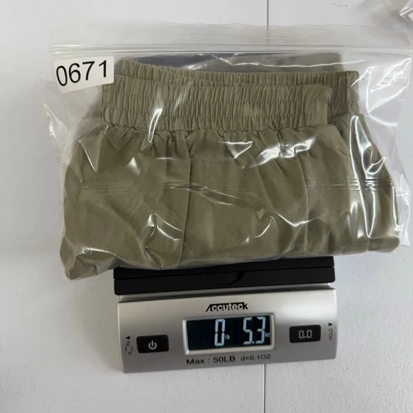 American Eagle green‎ high waisted ruffle hem pull on pocket shorts casual XS - Image 8