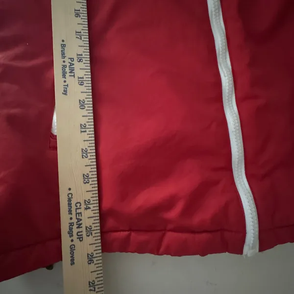 Rossignol Women XL Ski Jacket Red Teal Colorblock Hooded Winter Coat XL Gorpcore - Image 12