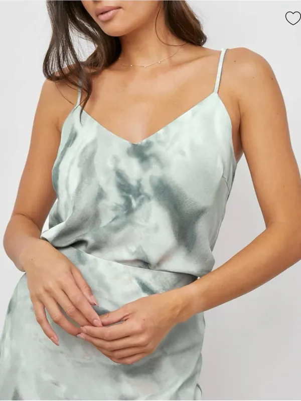 Rails Paola Cami‎ Tank and Anya Bias Midi Skirt Set in Sage Difusion Sz Med NWT - Image 2