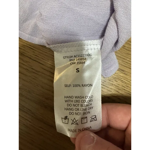 Anthropologie Sadie‎ & Sage Women Crop Top Flutter Sleeve Size Small Rayon Boho - Image 7