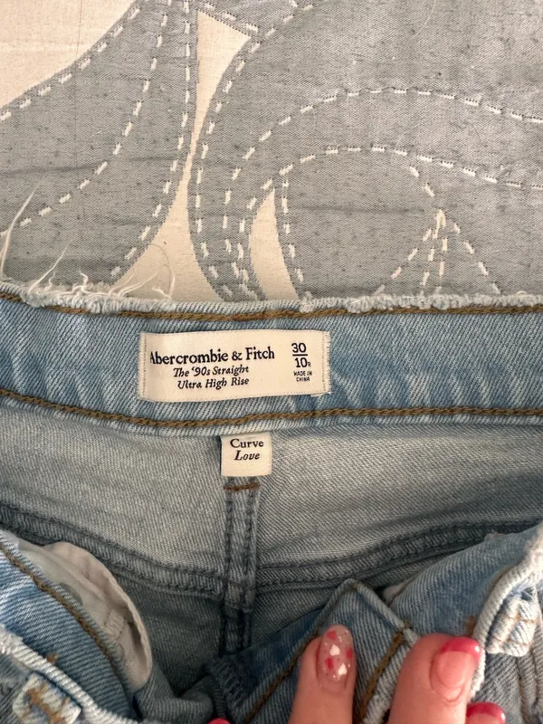 Abercrombie Jeans 90s Straight Ultra High-Rise Curve Love - Image 2