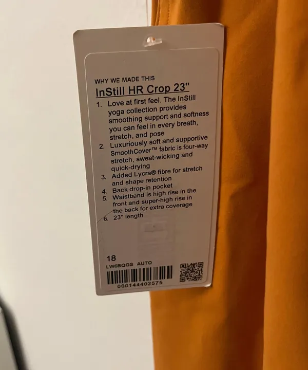 NWT Instill HR Crop 23" - Image 5