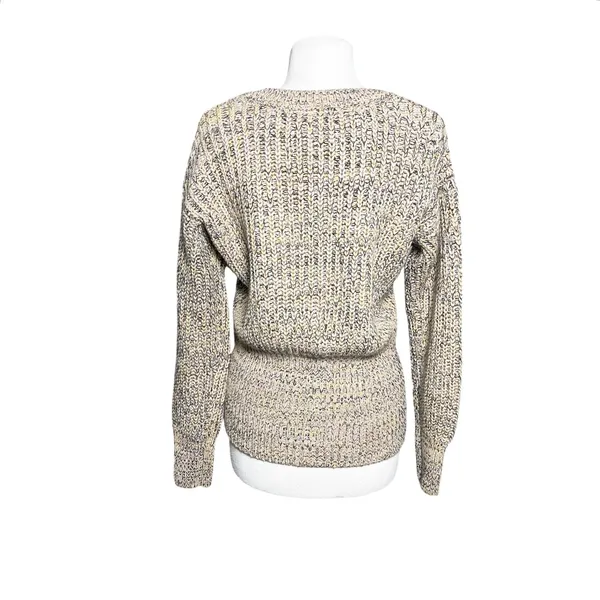 ANTHROPOLOGIE PILCRO Women’s Marika Vneck Marled Pullover Sweater - Image 4