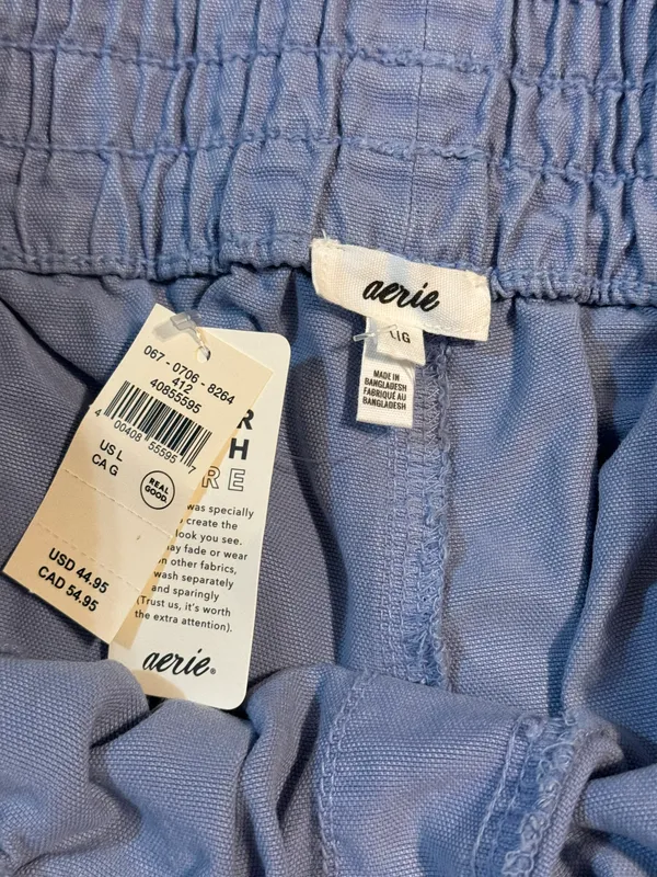 Aerie Pull On High Waisted Shorts Large NWT - Image 3