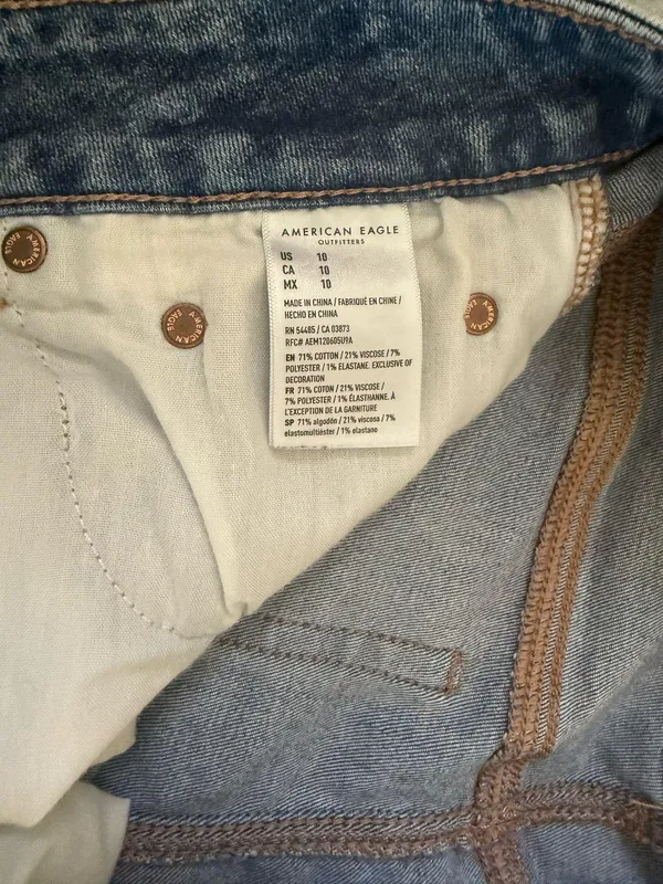 American Eagle Shorts Denim High-Rise Stretch - Image 3