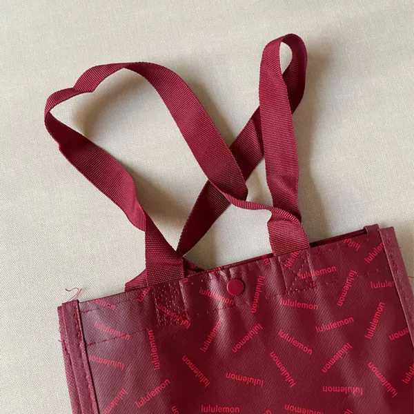 Lululemon Shopping Tote Bag Red - Small - Image 2