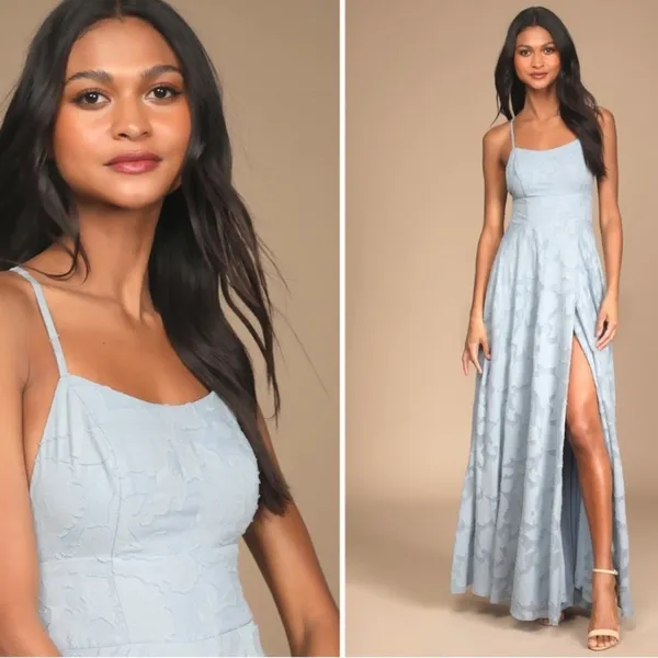 LULU's Prom Wedding Bridesmaid Romantic Garden Floral Flowy Maxi Dress NWOT - Image 2
