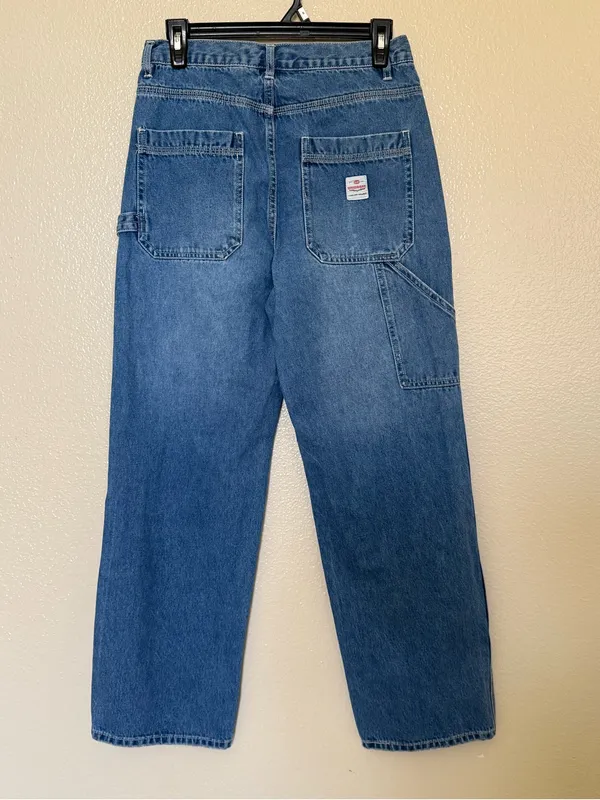 Vintage Y2K Unionbay Carpenter Jeans Womens 5 27W Baggy Skater Utility Denim 90s - Image 6