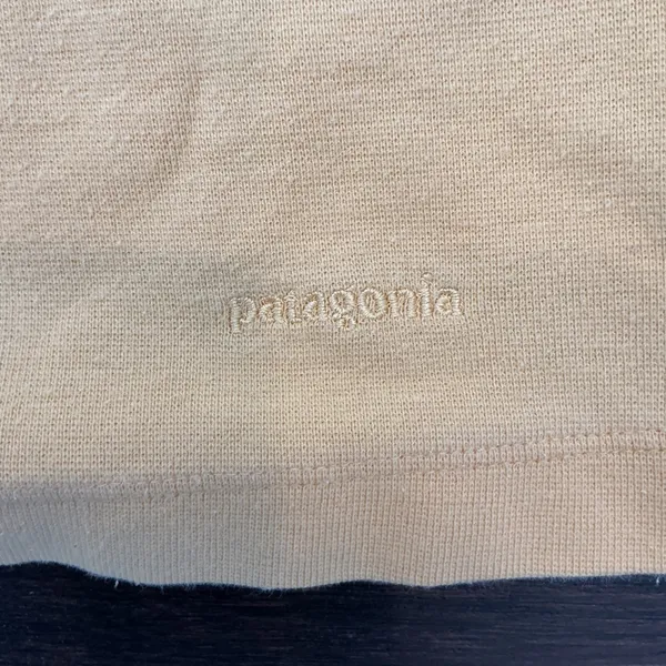 Patagonia Organic Cotton V-Neck Tank Top Yellow Sleeveless Logo XL Casual Basic - Image 3