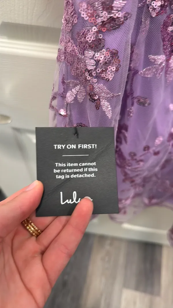 Lulus Confident Sensation Lavender Sequin Strapless Bustier Mini Dress - Image 6