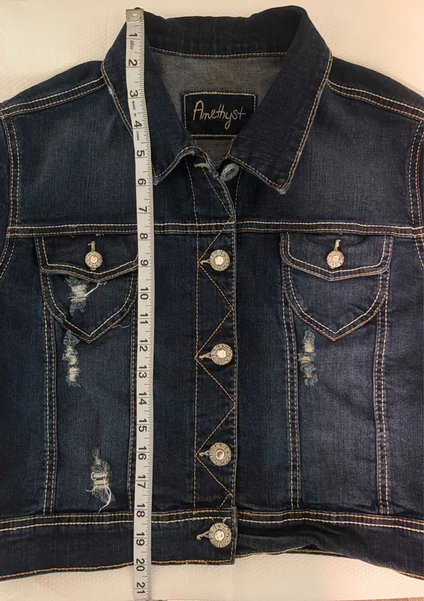 Amethyst Dark Denim Jean Jacket  - Image 6