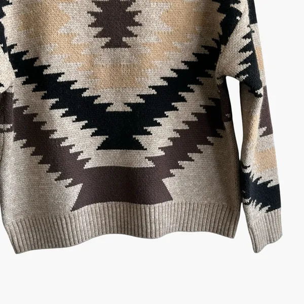 Cotton & Rye Outfitters Aztec Sweater M Women’s Western Tribal - Image 6