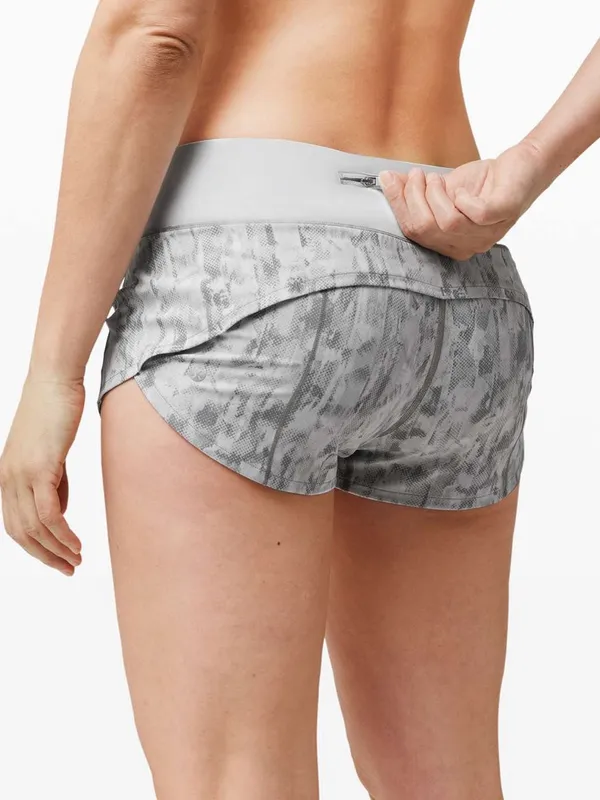 Lululemon Speed Up Light Gray Athletic Active Woman’s Shorts Size 6 - Image 4