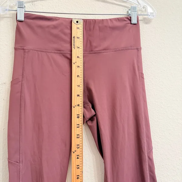 Vuori Stride Leggings VW429 Marsala Red‎ Womens Size S Yoga Athletic Pockets - Image 12
