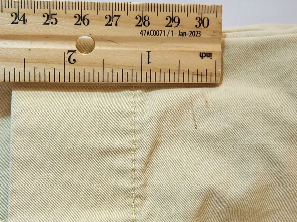 Old Navy Vintage Low Waist Pale Yellow Wide Leg Chino Pants Size 12 Flaw - Image 9