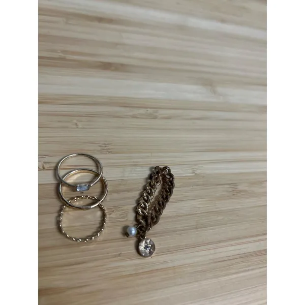 REVOLVE 8 Other Reasons Bling It On Ring Set Gold Womens Size OS - Image 5