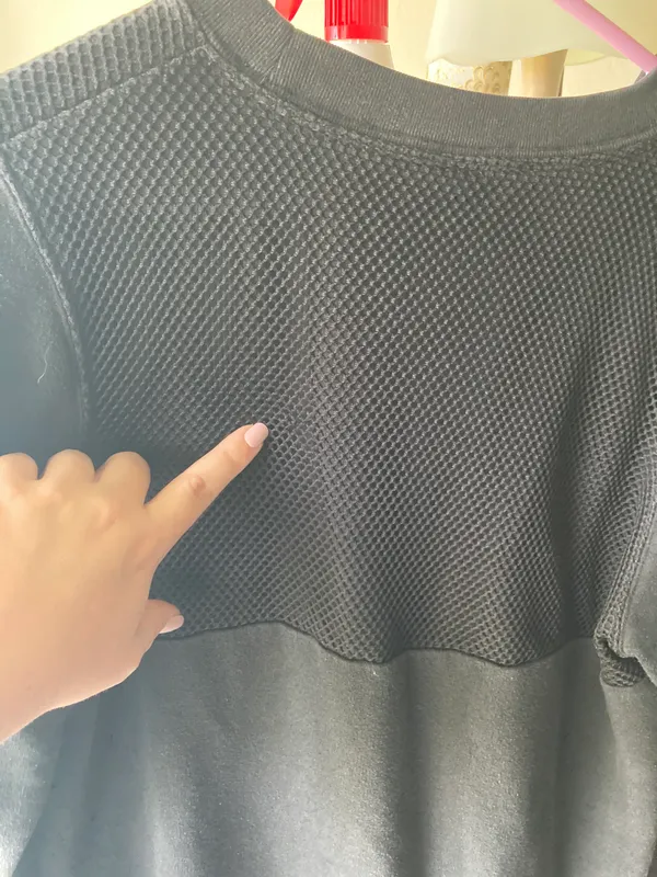 PINK - Victoria's Secret Mesh Crew Neck Sweatshirt - Image 2