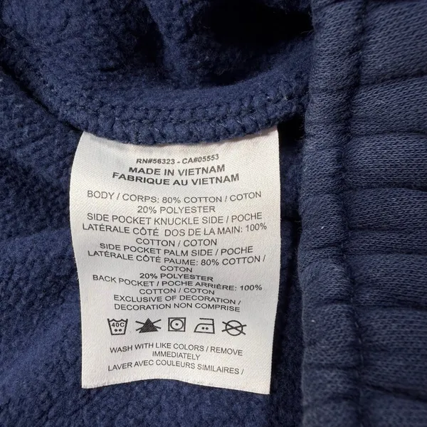 Nike Fleece Jogger Sweatpants Blue Unisex Medium Swoosh - Image 4