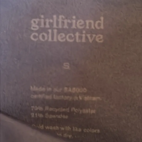 Girlfriend Collective One Shoulder Sports Bra size small - Image 3