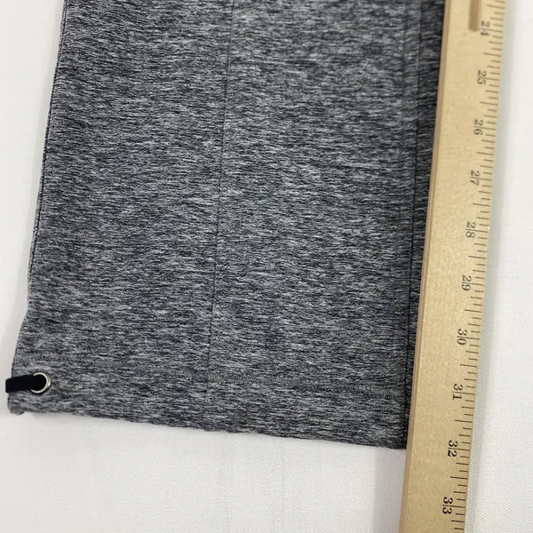 Orvis Pants Womens Small Gray Heather Active Yoga Straight Leg Zip Pockets Gym - Image 4