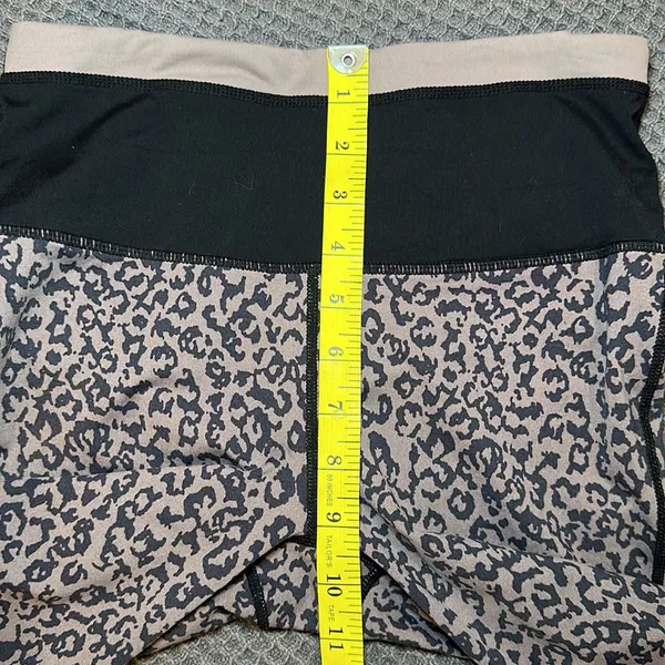 Mono B Women’s Leopard Print High Rise Leggings size‎ Small - Image 5