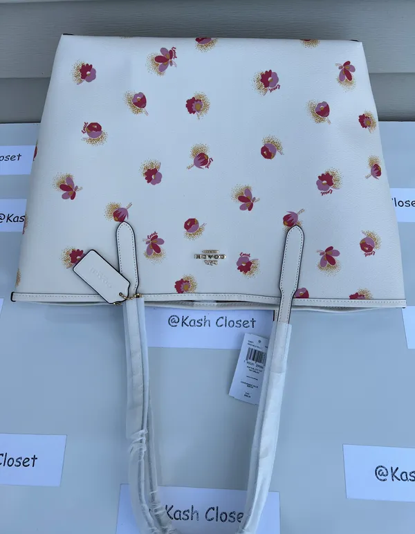Coach City Tote With Pop Floral Print - Image 7