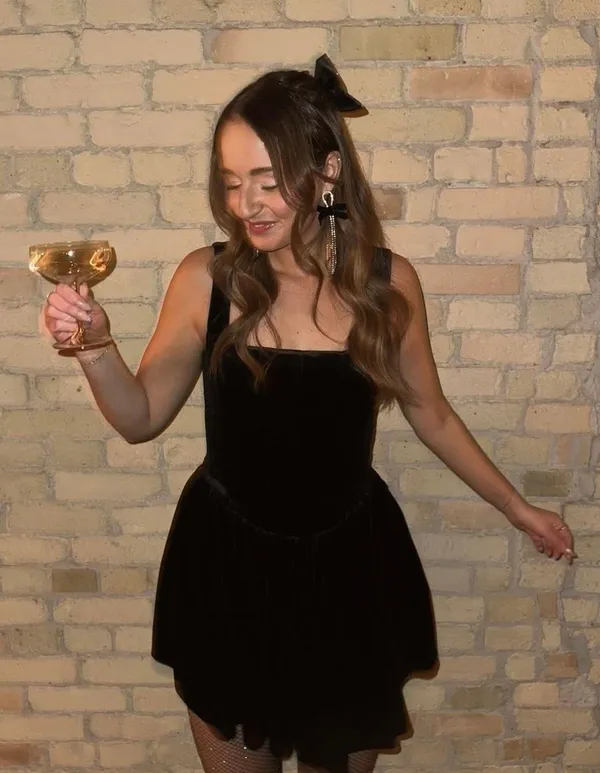 Zara dress corset holiday flowy velvet velour black mini evening - Image 7