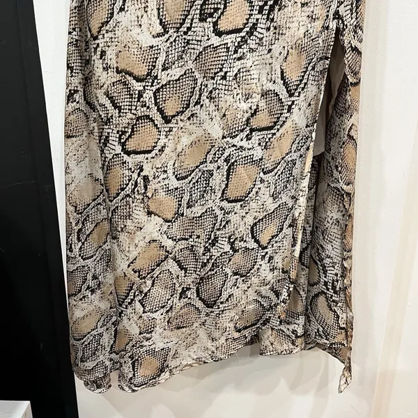 ASTR the Label Snake Skin Cowl Neck Slip Dress Size Small Party Going Out - Image 4