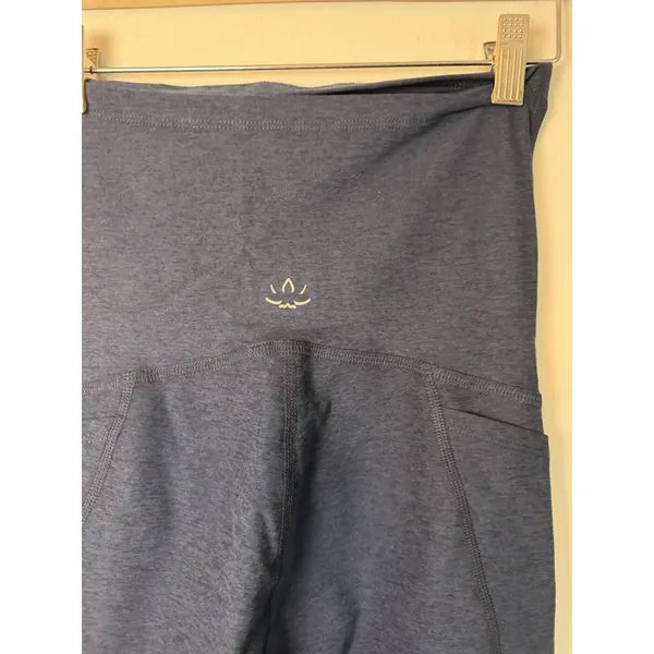 Beyond Yoga Beyond The Bump Spacedye Navy Leggings Pockets Sz M NWT - Image 9