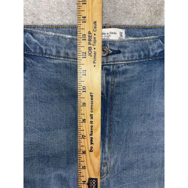 Abercrombie & Fitch High Rise Jeans - Blue - Image 7
