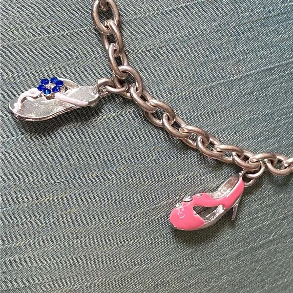 Shoe charm bracelet Silver - Image 5
