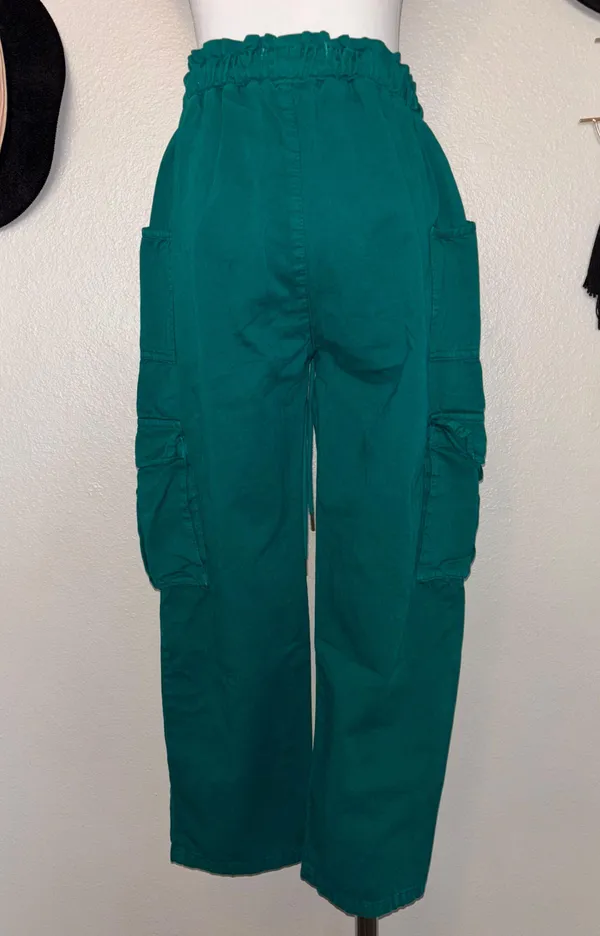 Ticket Cargo Pants Green Size M - Image 4