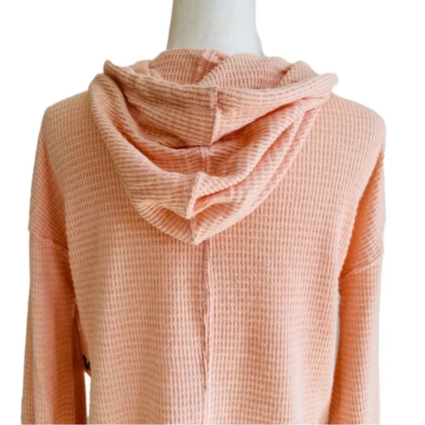 SO Hoodie Sweater Peach Kangaroo Pocket Pullover Lightweight Top Small NEW - Image 6