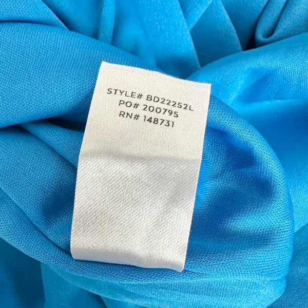 NEW Lulus Glamorous Dedication Blue Sleeveless Column Maxi Dress Formal XL - Image 9