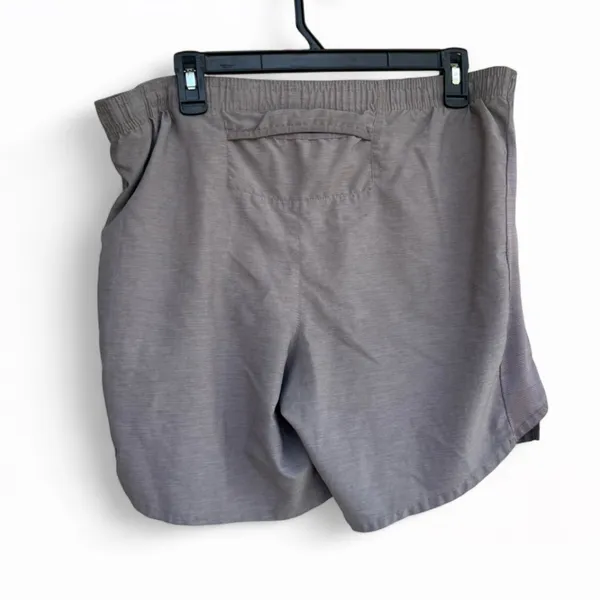 Nike Women’s Grey Athletic Shorts with lining insert and pockets size M - Image 2