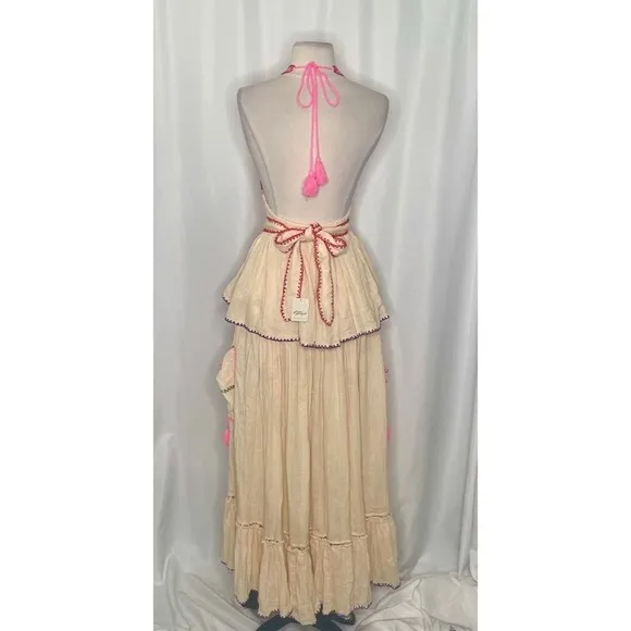 NWT!! FREE‎ PEOPLE Island Time Embroidered Set Skirt Halter Top Gauzy Small - Image 8