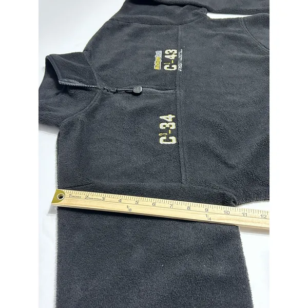Vintage Holloway Michigan Tech Womens Basketball Fleece 1/4 Zip Pullover M - Image 8