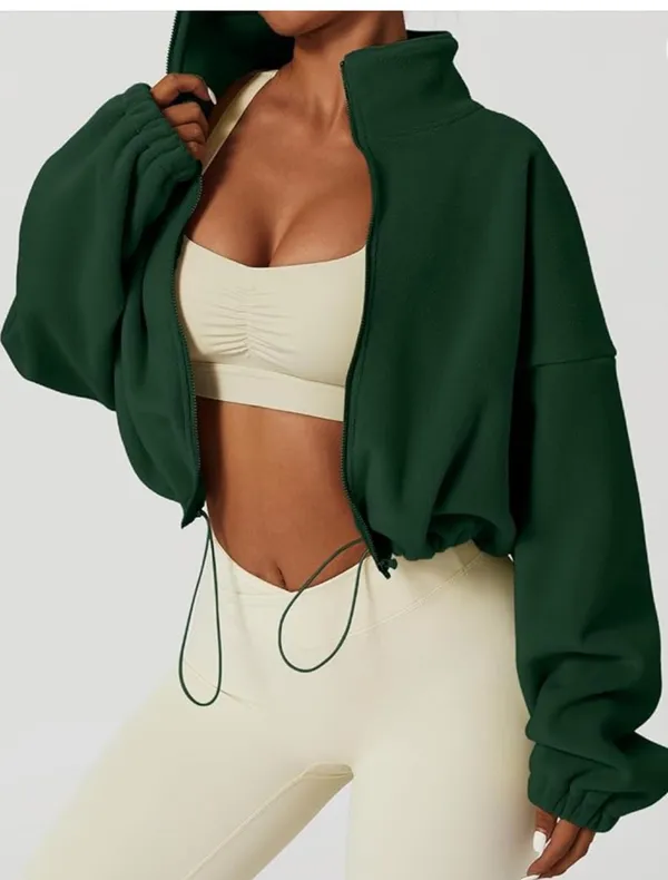 Green Zip-Up jacket Amazon  - Image 3
