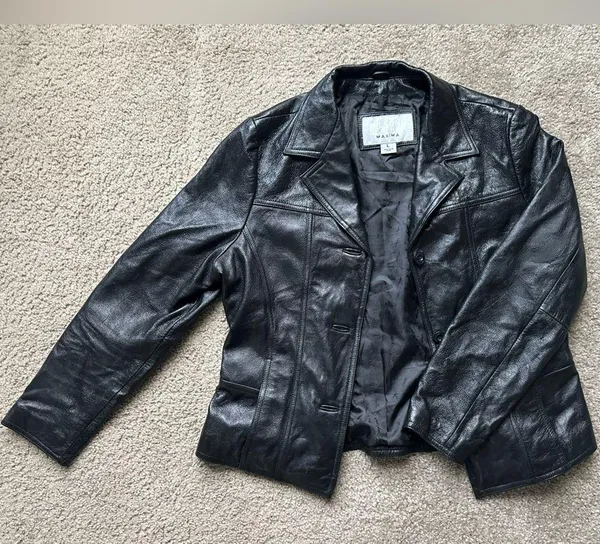 Women’s Black Leather Jacket by Wilson’s Leather - Image 4