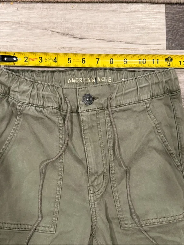 American Eagle Jogger Pants Womens 6 Olive Green Utility Stretch Drawstring - Image 6